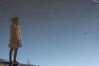 Her reflection in the lake