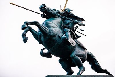 Low angle view of statue