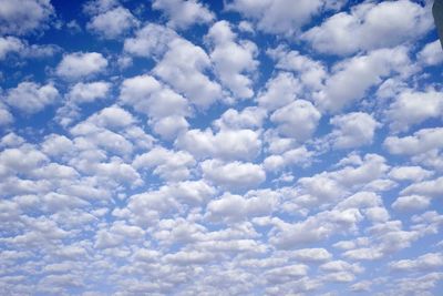 Low angle view of clouds in sky