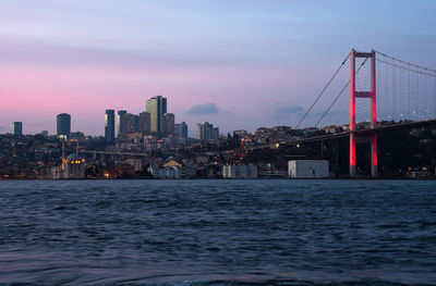 View of city at waterfront