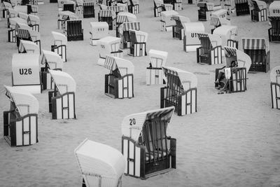 Chairs on beach