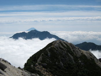 Mt. fuji view from the top of mt. kai-komagatake
