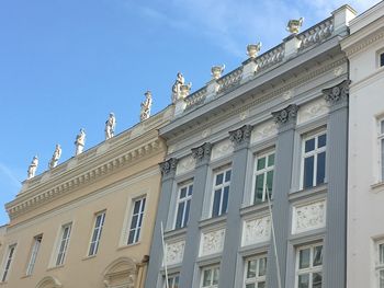 Low angle view of historical building against sky