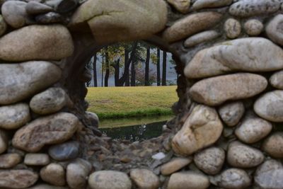 Stack of stones on rocks