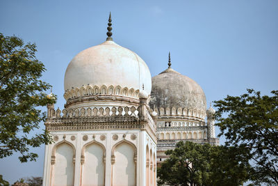 Low angle view of historical building against sky