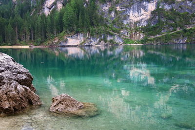 Scenic view of lake