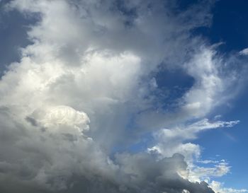 Low angle view of clouds in sky