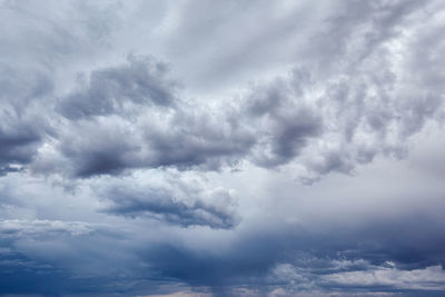 Low angle view of clouds in sky