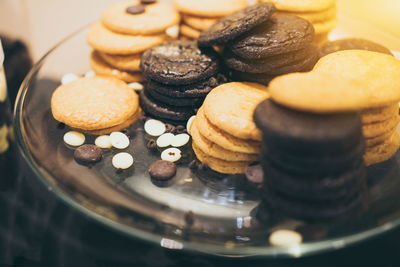 Close-up of dessert in plate