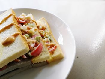 Close-up of food in plate