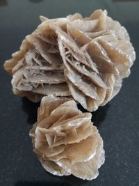 Close-up of ice cream on table