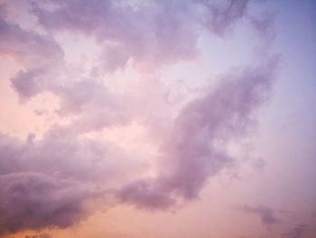 Low angle view of clouds in sky
