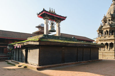 Low angle view of traditional building against sky