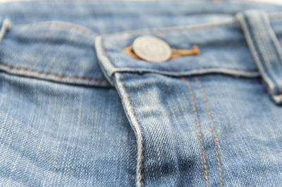 Close-up of jeans