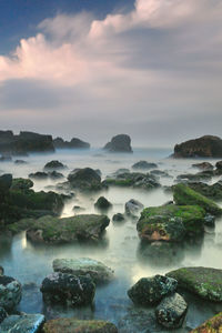 Scenic view of sea against sky