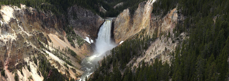 Panoramic view of waterfall