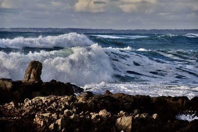 Scenic view of sea against sky