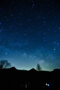 Scenic view of star field