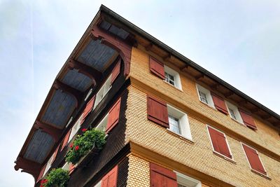 Low angle view of building against sky