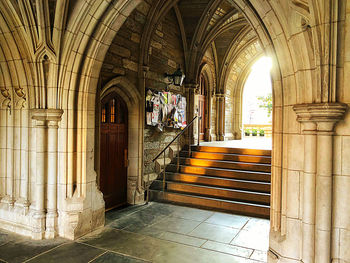 Interior of historic building