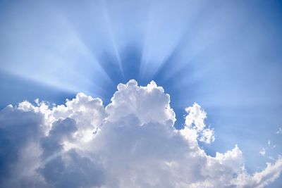 Low angle view of clouds in sky