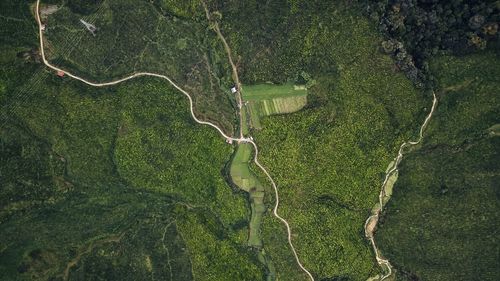 Aerial view of scenic landscape