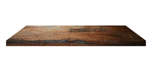 Close-up of wood against white background