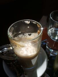 Close-up of coffee on table
