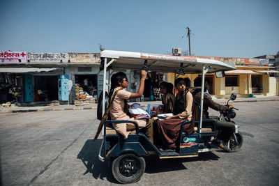 People sitting in bus