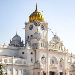 View of details of architecture inside golden temple - harmandir sahib in amritsar, punjab, india