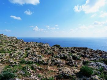 Scenic view of sea against sky