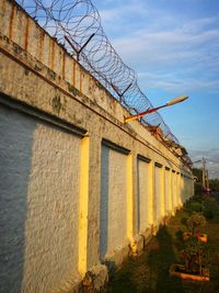 Low angle view of house against sky