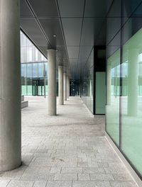 Empty corridor of building