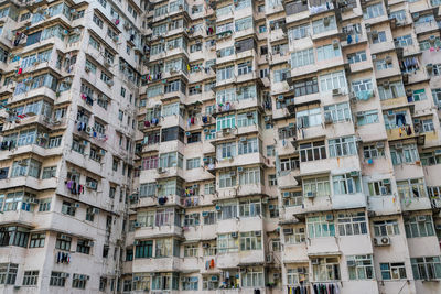 Low angle view of buildings in city