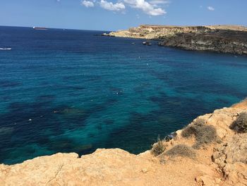 Scenic view of sea against sky