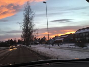 Road at sunset