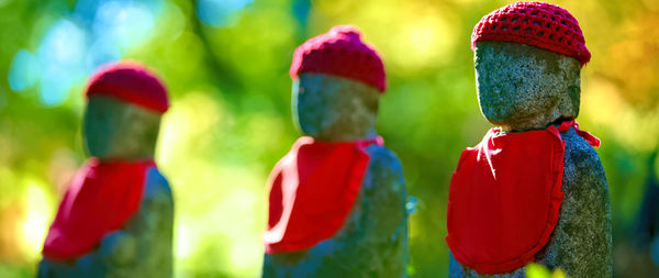 Jizo bodhisattva statues. fumonji temple, japan