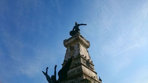 Low angle view of statue