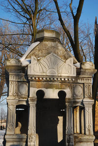 Low angle view of historical building