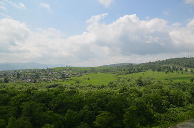 Scenic view of landscape against sky