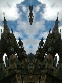 Low angle view of church against sky