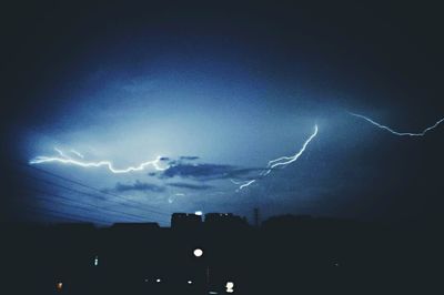 Scenic view of sky at night
