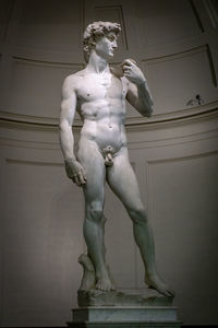 Low angle view of statue in museum