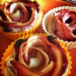 Close-up of blueberry cupcakes