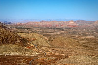 Scenic view of landscape against clear sky