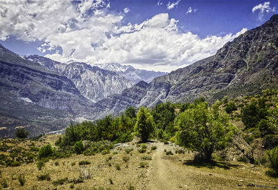 Scenic view of landscape against sky