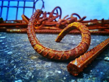 Close-up of rusty metal