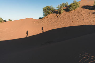 Scenic view of desert against sky