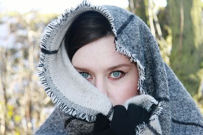 Close-up portrait of young woman