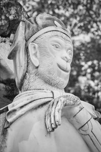 Close-up of angel statue